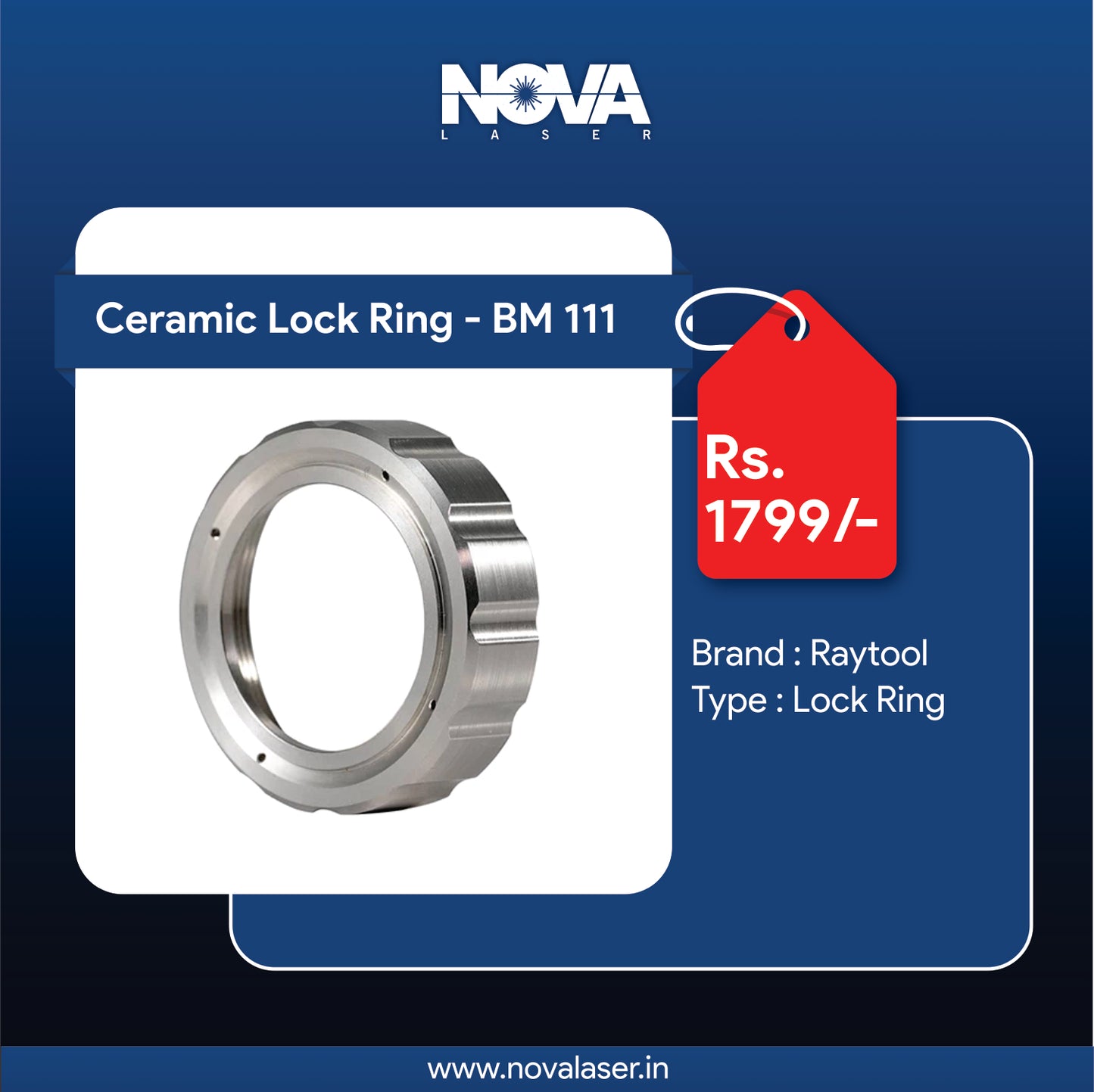 Ceramic Lockig Ring - Raytool BM111 - Nova Laser