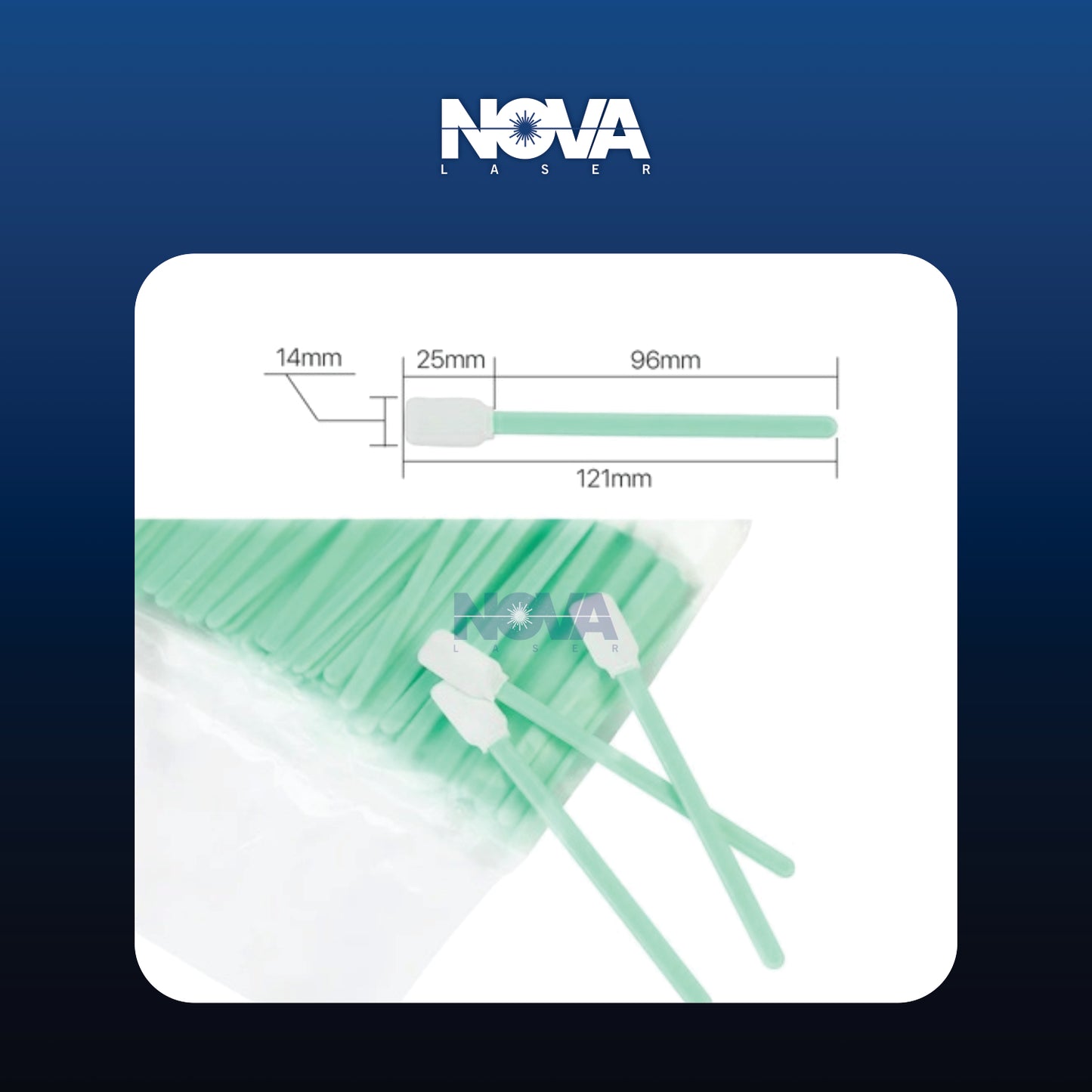 Cotton Swab - Large | L : 121mm - Nova Laser