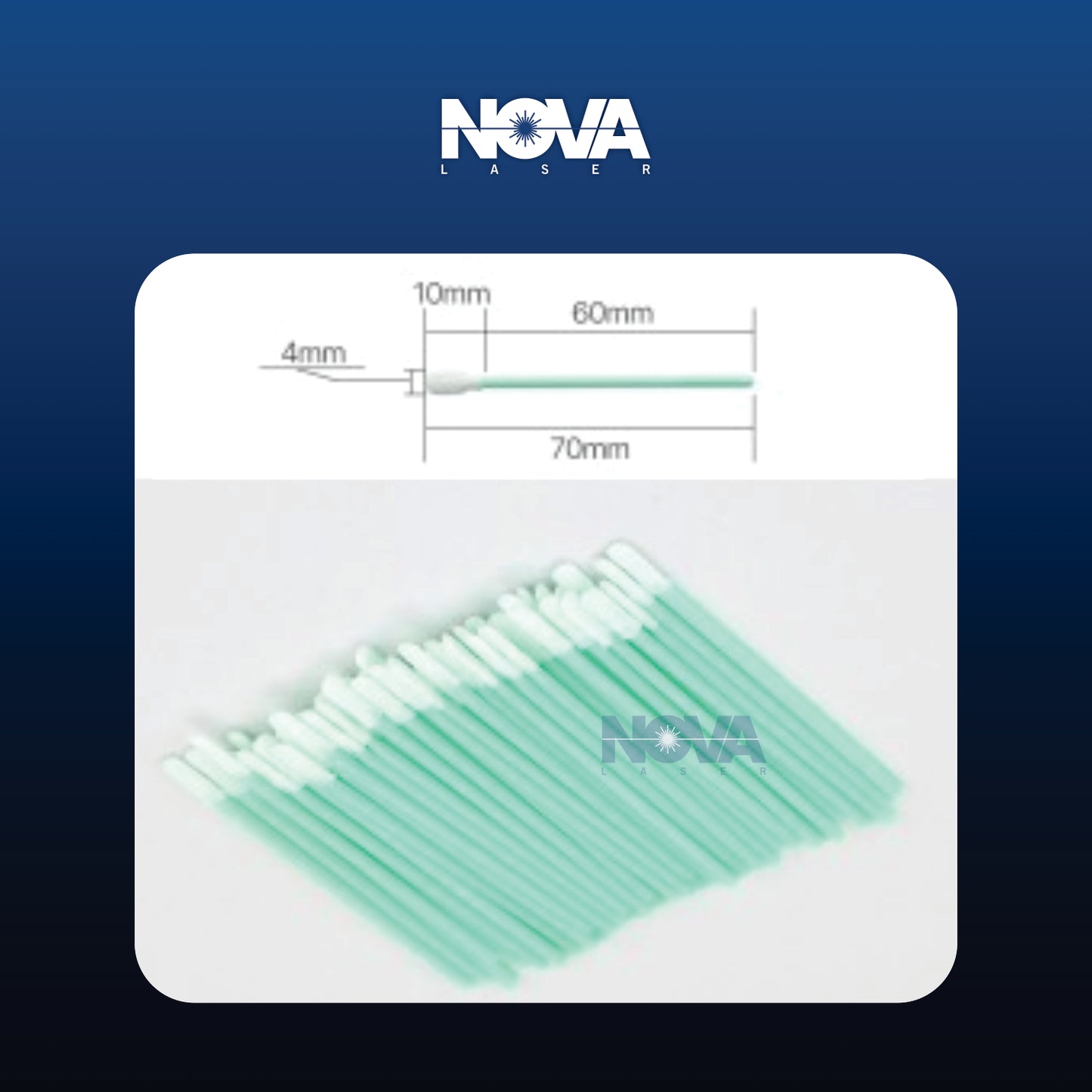 Cotton Swab - Small | L : 70 mm - Nova Laser