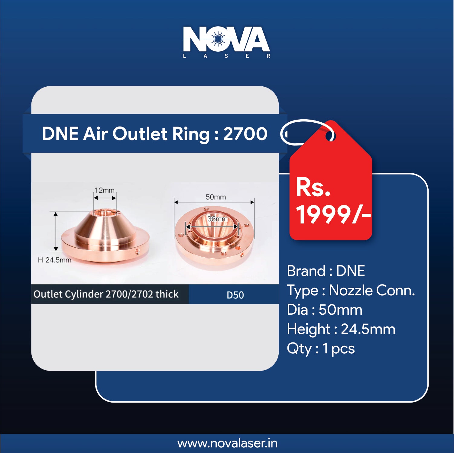 DNE Air Outlet Ring I 2700 - Nova Laser