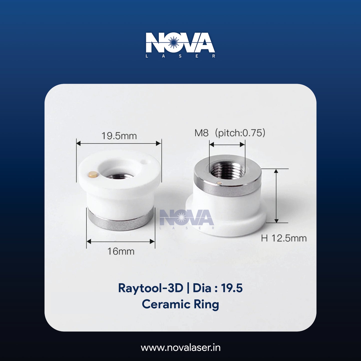 Raytool-3D Ceramic Ring | Dia : 19.5 - Nova Laser