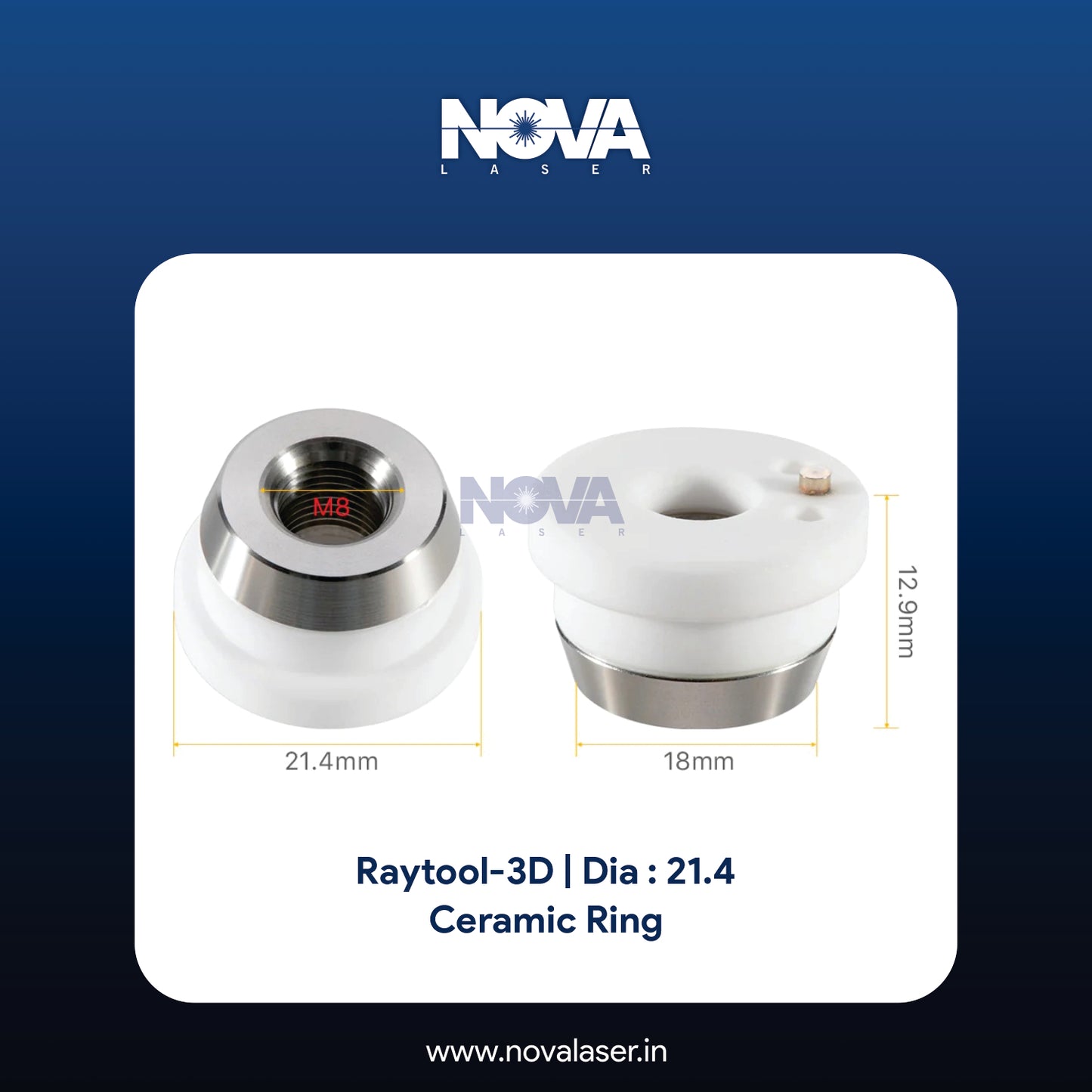 Raytool-3D Ceramic Ring | Dia : 21.4 - Nova Laser