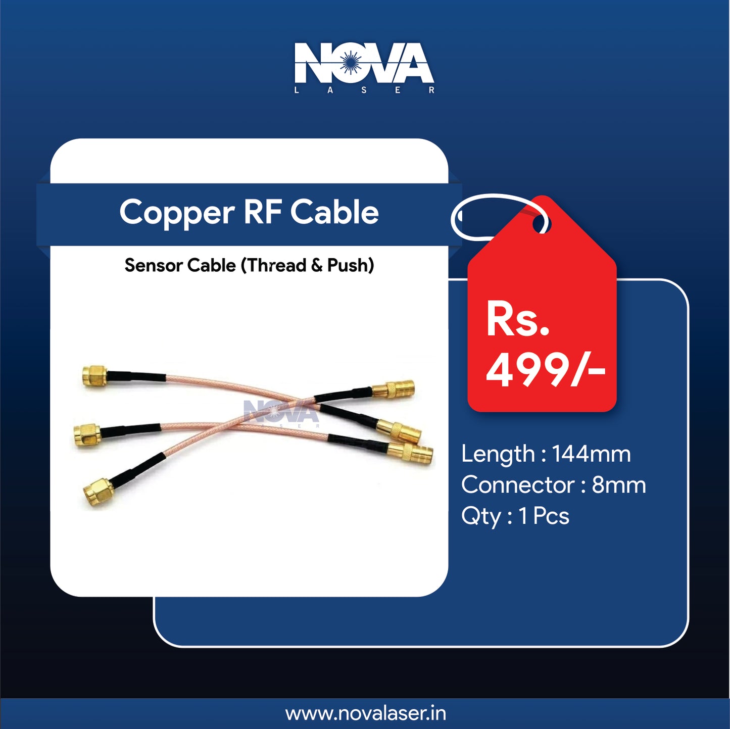 Copper RF Cable/ Sensor Cable For Raytool - Nova Laser