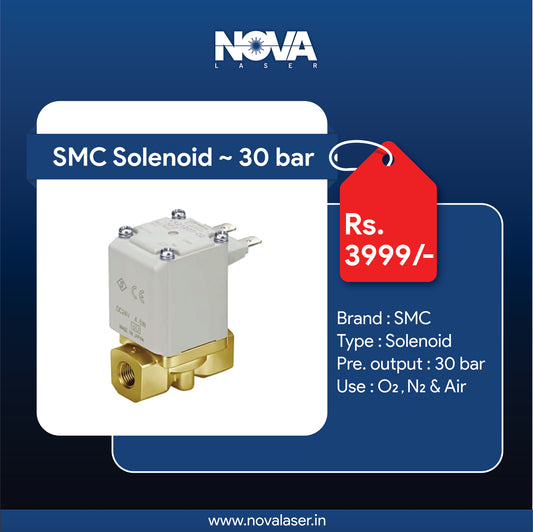 SMC Solenoid Valve ~ 30bar - Nova Laser