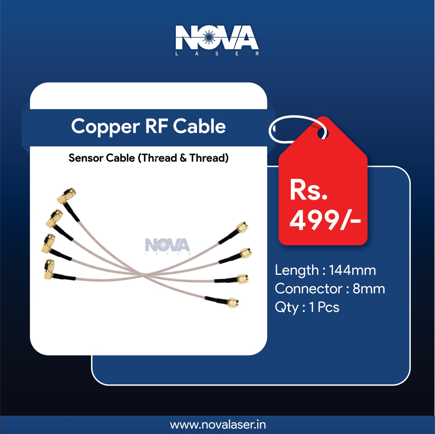 Copper RF Cable/ Sensor Cable For Ospri & WSX - Nova Laser